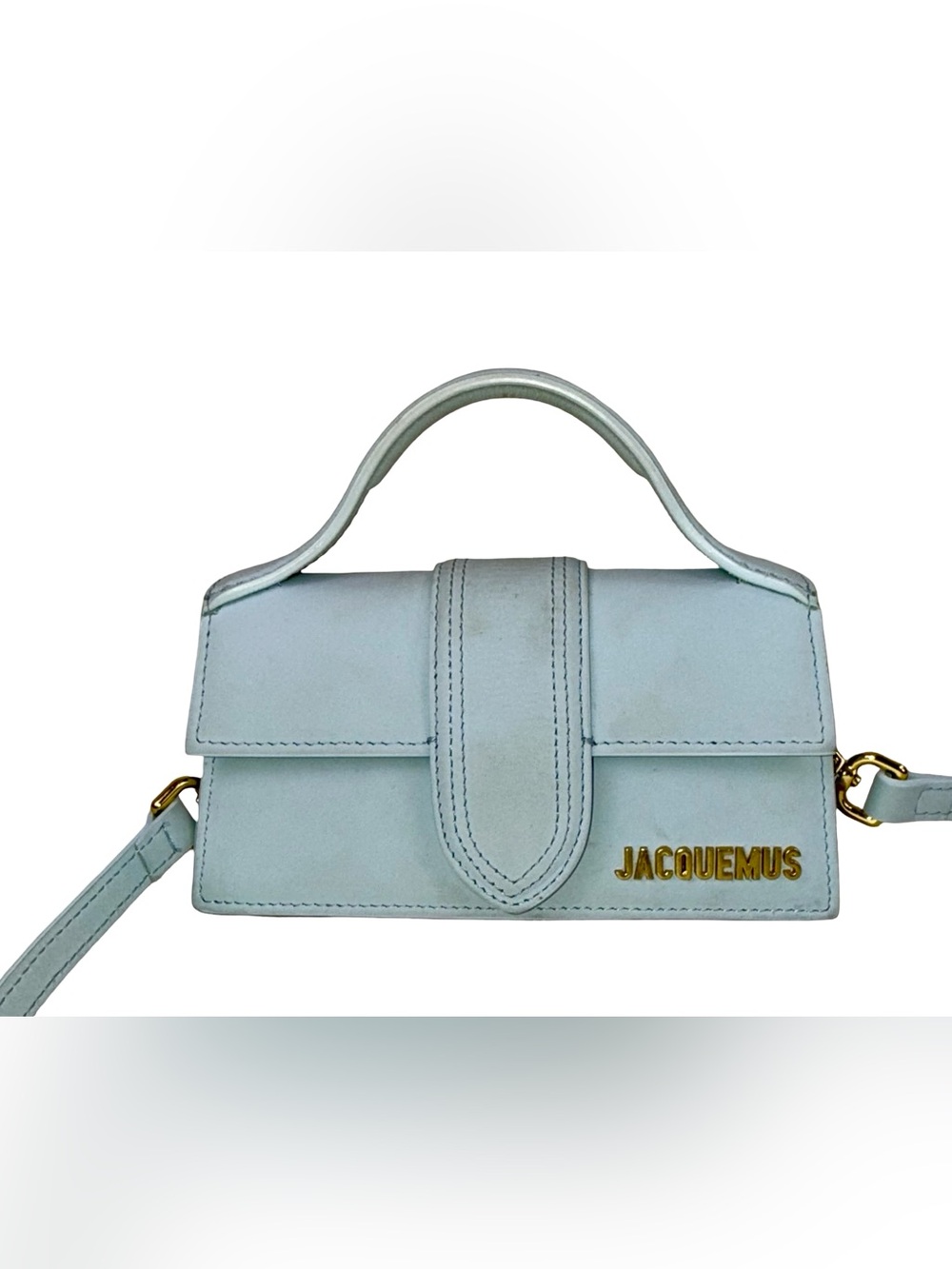 JACQUEMUS LE BAMBINO MINI BAG IN PALE BL UPowder Blue Mini Top-Handle Shoulder B